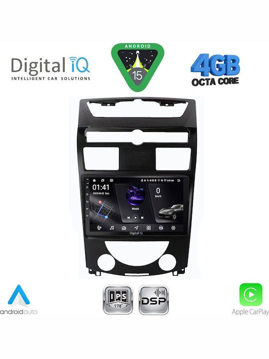Digital IQ Car Audio System for Ssangyong Rexton 2006-2015 (Bluetooth/USB/WiFi/GPS/Apple CarPlay/Android Auto) with 10" Touch Screen