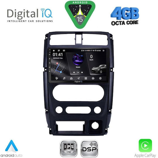 Digital IQ Ηχοσύστημα Αυτοκινήτου για Suzuki Jimny 2007-2017 (Bluetooth/USB/WiFi/GPS/Apple-Carplay/Android-Auto) με Οθόνη Αφής 9"