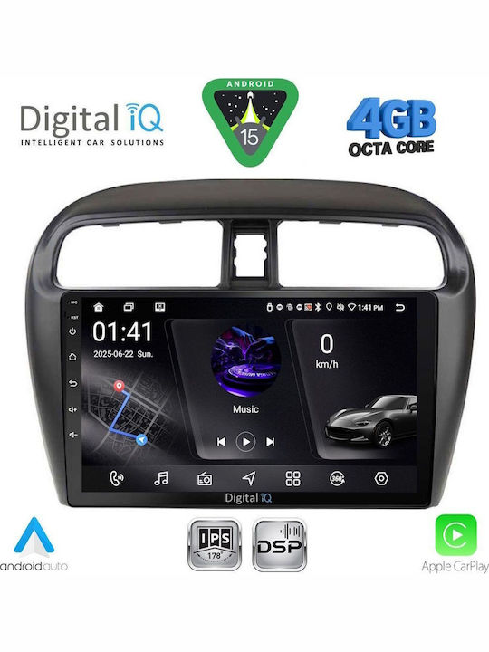 Digital IQ Car Audio System for Mitsubishi Space Star 2013-2020 (Bluetooth/USB/WiFi/GPS/Apple CarPlay/Android Auto) with 9" Touch Screen