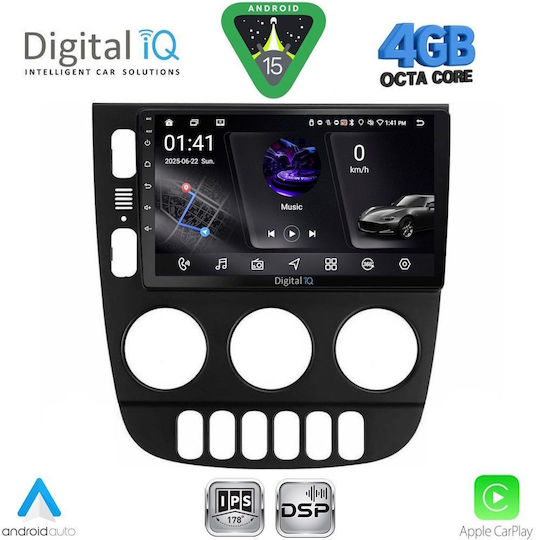 Digital IQ Car Audio System for Mercedes-Benz ML 2002-2005 Bluetooth USB WiFi GPS Apple CarPlay Android Auto with 9" Touch Screen