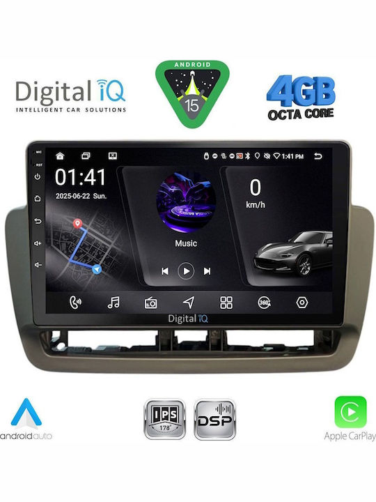 Digital IQ Car Audio System for Seat Ibiza 2012-2015 (Bluetooth/USB/WiFi/GPS/Apple CarPlay/Android Auto) with 9" Touch Screen