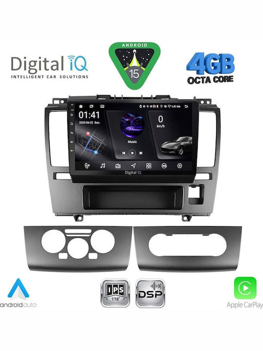 Digital IQ Car Audio System for Nissan Tiida 2004-2013 Bluetooth USB WiFi GPS Apple CarPlay Android Auto with 9" Touch Screen