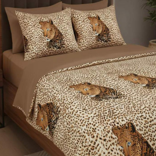 MayHome Duvet Cover Set 160x240cm Single With Pillowcase Animal Print