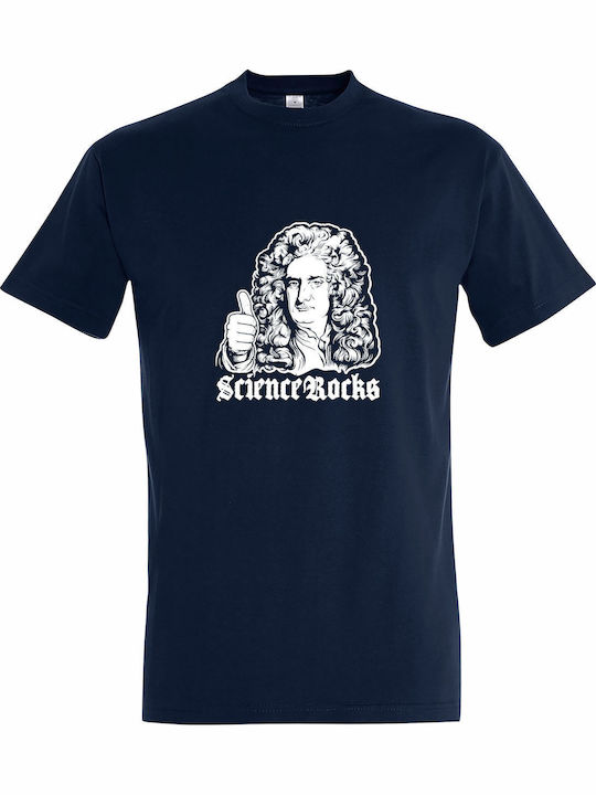 T-shirt Unisex " Science Rocks Isaac Newton " F...
