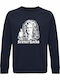 Sweatshirt Organic Unisex " Science Rocks Isaac Newton " French Navy