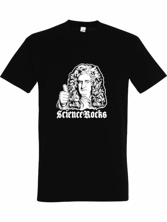 T-shirt Unisex " Science Rocks Isaac Newton " B...