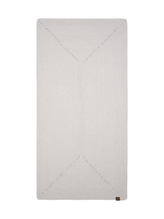 SteweHome Covor Pentru Copii Alb Tăiat La Dimensiune Lățime 80cm 80x300cm Grosime 60mm
