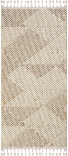 SteweHome Παιδικό Χαλί Μπεζ Με το Μέτρο Πλάτους 80cm 80x300cm Πάχους 90mm