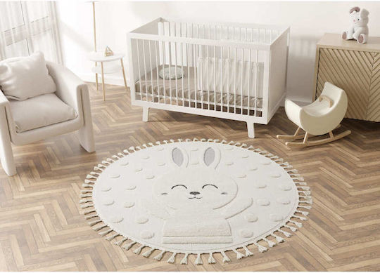 SteweHome Kids Cotton Beige Rug By Meter Width 160cm 160x160cm
