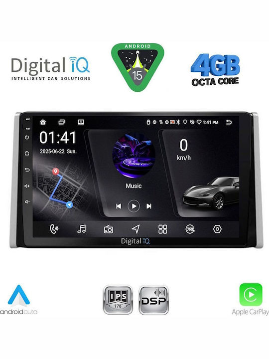 Digital IQ Car Audio System for Toyota RAV 4 2019 (Bluetooth/USB/WiFi/GPS/Apple CarPlay/Android Auto) with 10" Touch Screen