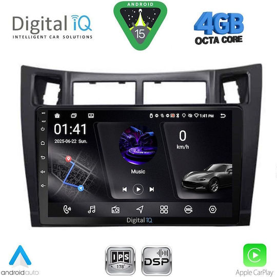 Digital IQ Ηχοσύστημα Αυτοκινήτου για Toyota Yaris 1999-2006 (Bluetooth/USB/WiFi/GPS/Apple-Carplay/Android-Auto) με Οθόνη Αφής 9"
