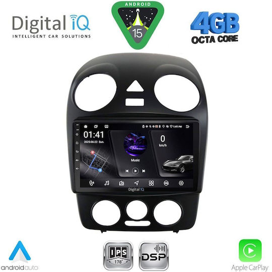 Digital IQ Car Audio System for Volkswagen Beetle 2004-2011 Bluetooth USB WiFi GPS Apple CarPlay Android Auto with 9" Touch Screen
