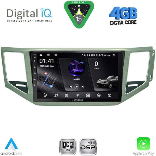 Digital IQ Car Audio System for Mercedes-Benz SL Volkswagen Golf Sportsvan 2014-2021 with Clima (Bluetooth/USB/WiFi/GPS/Apple CarPlay/Android Auto) with 10" Touch Screen