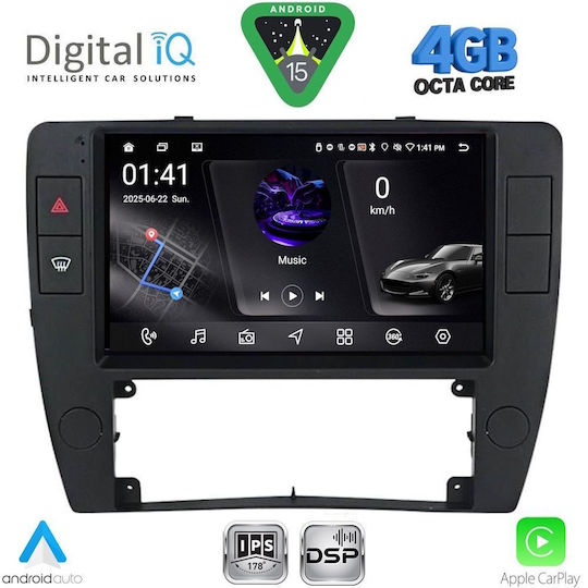 Digital IQ Car Audio System for Volkswagen Passat 2000-2005 Bluetooth USB WiFi GPS Apple CarPlay Android Auto with 9" Touch Screen