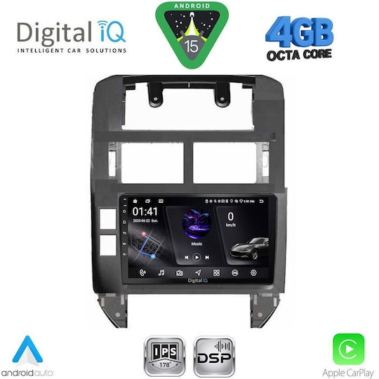 Digital IQ Ηχοσύστημα Αυτοκινήτου για Volkswagen Polo 2002-2009 (Bluetooth/USB/WiFi/GPS/Apple-Carplay/Android-Auto) με Οθόνη Αφής 9"