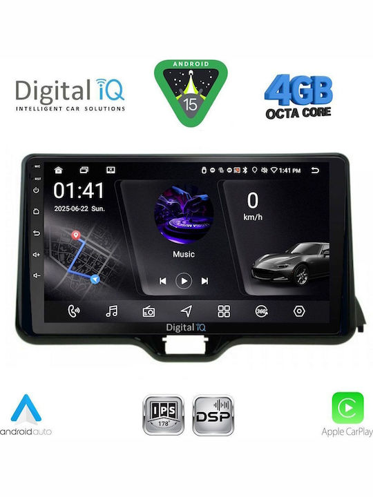 Digital IQ Car Audio System for Toyota Yaris Mazda 2 2023 Bluetooth USB Wi-Fi GPS Apple CarPlay Android Auto with 10 Inch Touch Screen DIGITAL IQ RSG 6738 CPA