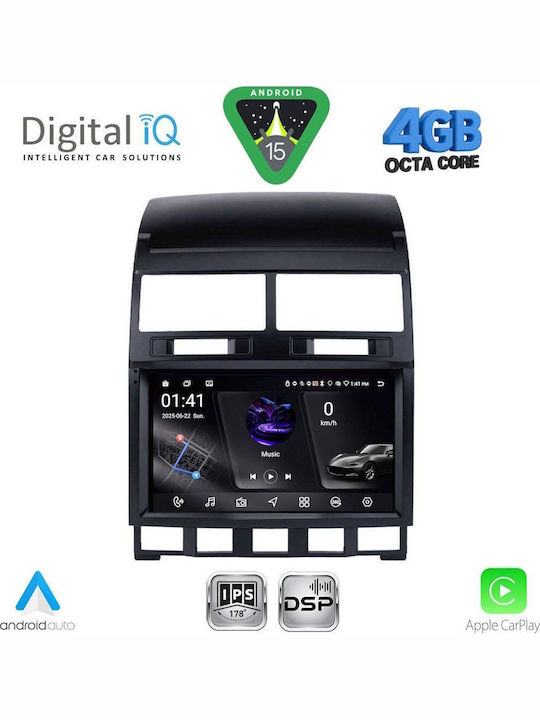 Digital IQ Car Audio System for Volkswagen Touareg 2003-2011 (Bluetooth/USB/WiFi/GPS/Apple CarPlay/Android Auto) with 9" Touch Screen