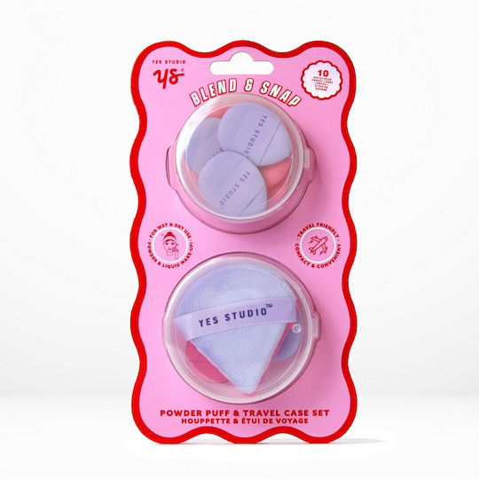 Yes Studio Set With Make Up Sponges For Powder 10 Pieces