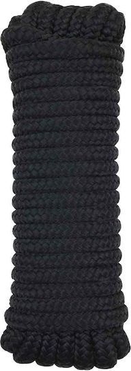 vidaXL Seil Boot 9 m 1 Schwarz Polyesters