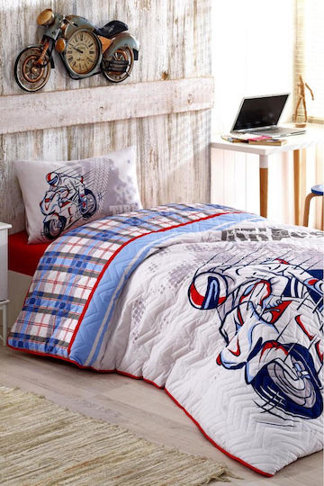 SteweHome Set Kids Duvet Cover Double With Cotton Pillowcase White 180x230cm