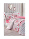 SteweHome Set Kids Duvet Cover Double With Cotton Pillowcase Pink 180x230cm