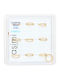 Asimi Body Piercing Nose Clicker Earring Gold Plated Steel 8 x 0.8mm