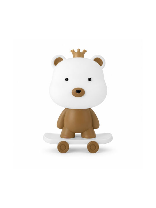 My Home Luxury LED Kinder Tischlampe Braune 29,5x18,5x15cm