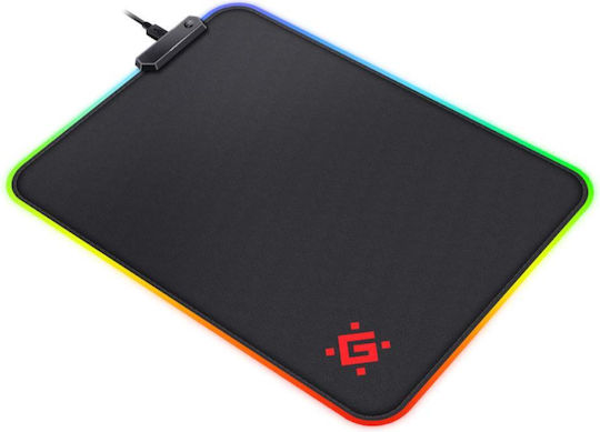 Defender Gaming Mouse Pad Medium (350mm) with RGB Lighting Black
