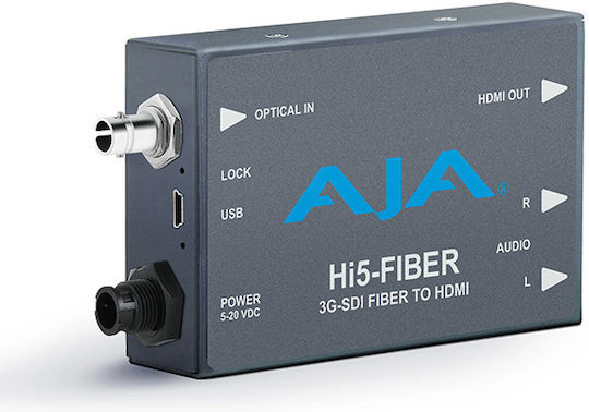 Aja 3g-sdi Over Fiber To Hdmi Video Audio Converter Hi5-fibre