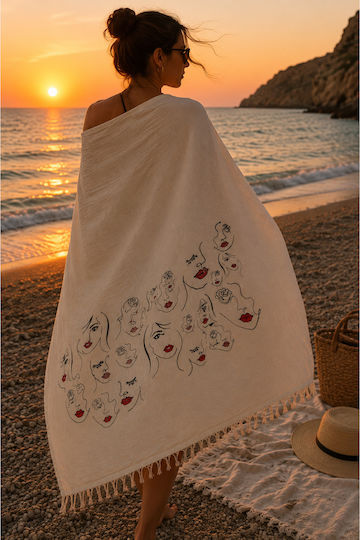 SteweHome Cotton Beach Towel Light Blue 180x100cm