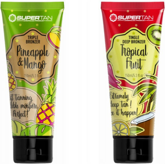 Supertan Pineapple & Mango 150 Ml Bronzer + Tropical Fruit 150 Ml Tingle Set