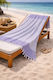 SteweHome Beach Towel Pareo Cotton Purple 170x90cm