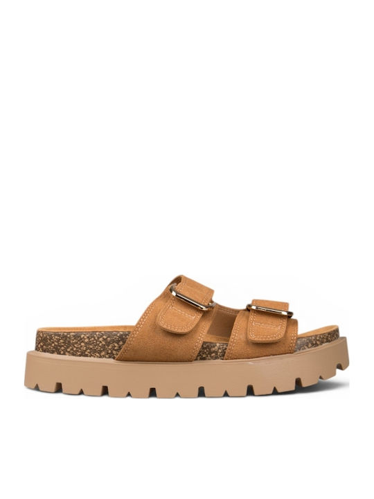Women's Flat Sandals Flatforms Brown
