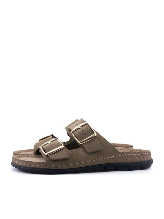 Sunny Sandal Sienna Leather Anatomic Green Sandals