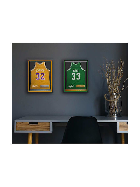 Poster NBA Boston Celtics JB SNK048 40cm X 50cm Premium Black Wooden Frame