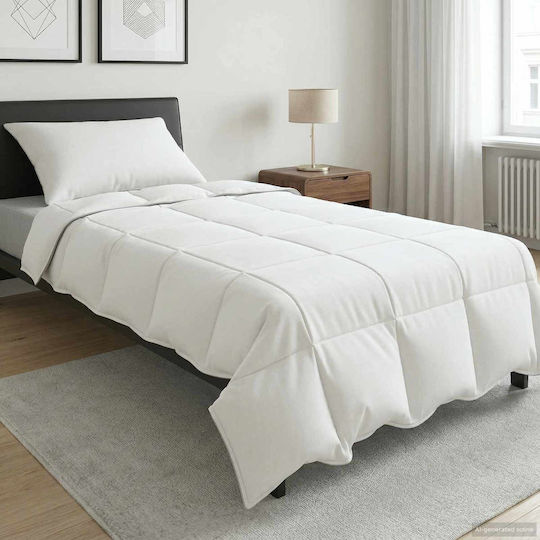 vidaXL Duvet Cover Single 155x200 White