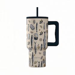 Estia Straw Tumbler XL Save The Aegean Ανακυκλώ...