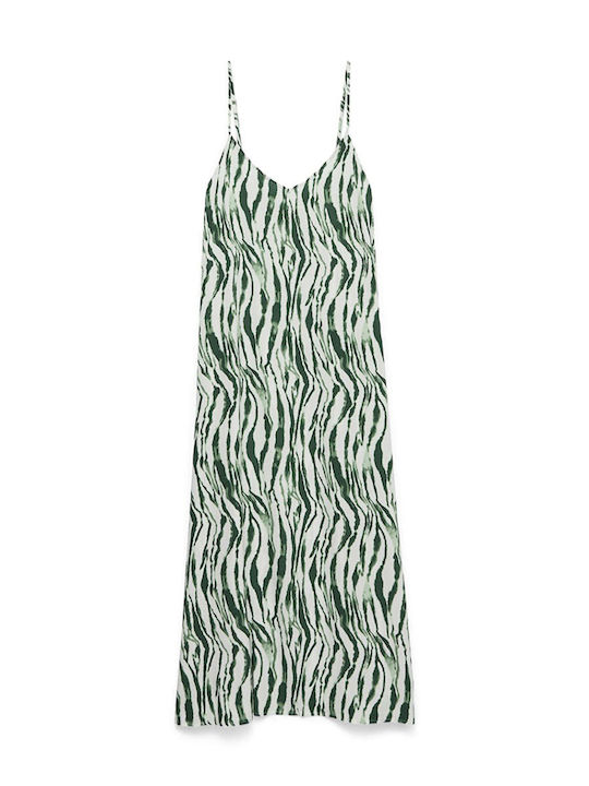 Vero Moda Sommer Midi Damenkleid Grün