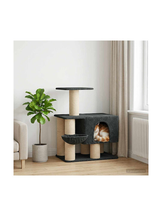 vidaXL Дърво за Котки Сиво 93x74x96см vidaXL Дърво за Котки Сиво 93x74x96см