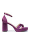 Fabric Purple Sandals