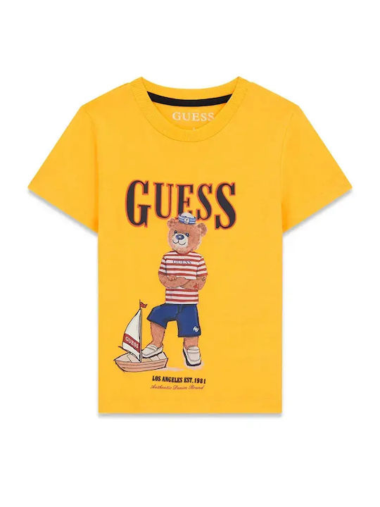 Guess Kinderoberteile T-Shirt Gelbe