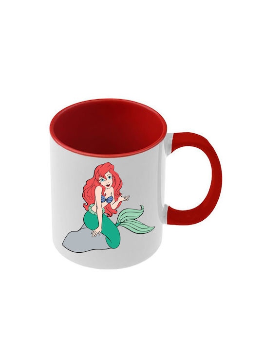 Tasse Ariel Rote Griff Innenraum