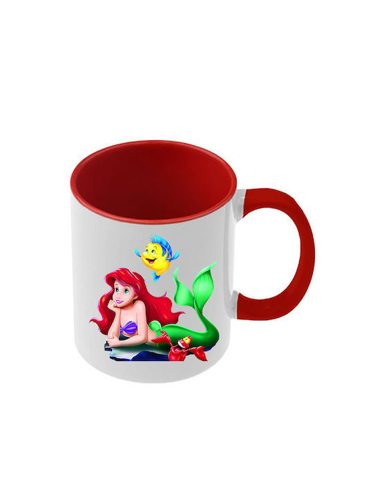 Tasse Ariel Rote Griff Innenraum