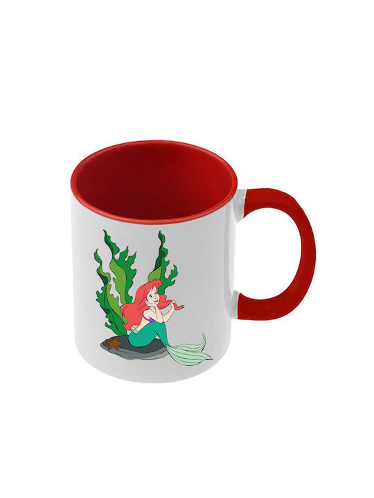 Tasse Ariel Rote Griff Innenraum