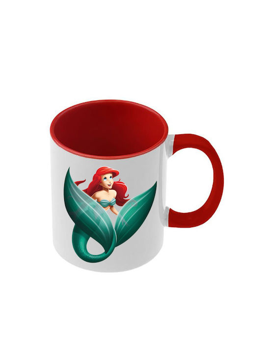 Tasse Ariel Rote Griff Innenraum