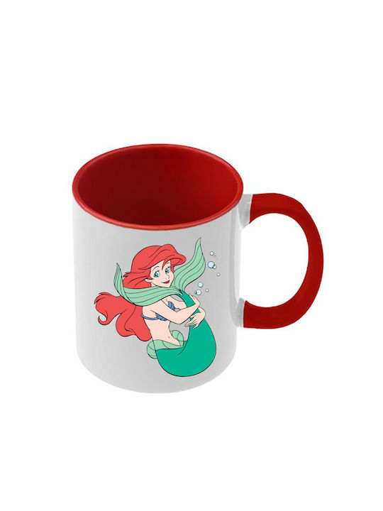 Tasse Ariel Rote Griff Innenraum