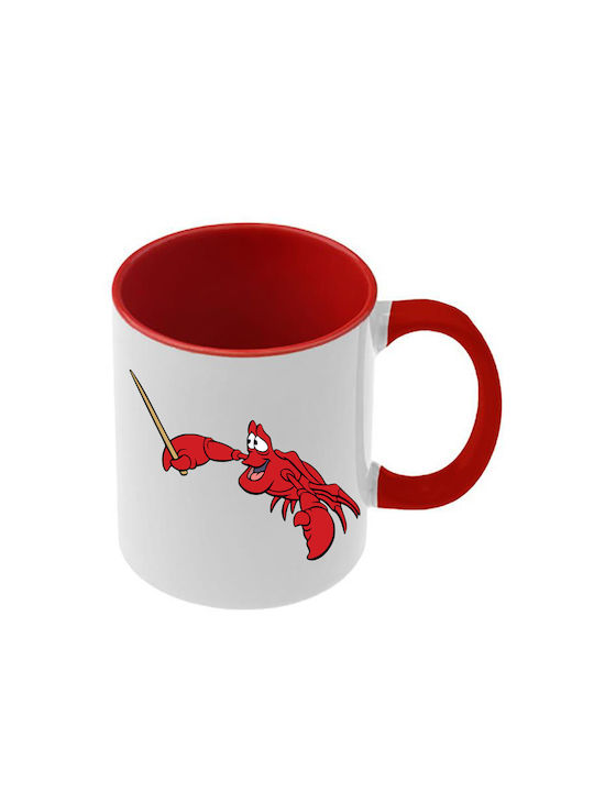 Tasse Ariel Rote Griff Innenraum