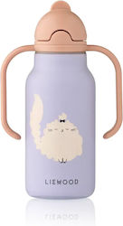Liewood Sticlă Pentru Copii Termos Din Oțel Inoxidabil Cu Capac Pop-Up Lila 250ml