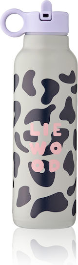 Liewood Falk Kids Water Bottle Thermos Stainless Steel with Pop-Up Cap Non Spill 500ml