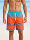 Men's Swimwear Shorts Orange Striped